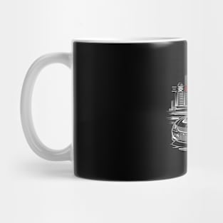 Lancer Evolution IX - White Print Mug